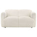 Dorset 3-piece Upholstered Round Track Arm Sofa Set White