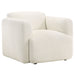 Dorset 3-piece Upholstered Round Track Arm Sofa Set White