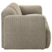 Dorset 2-piece Upholstered Round Track Arm Sofa Set Brown