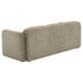 Dorset 3-piece Upholstered Round Track Arm Sofa Set Brown