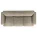 Dorset 3-piece Upholstered Round Track Arm Sofa Set Brown