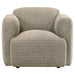Dorset 3-piece Upholstered Round Track Arm Sofa Set Brown