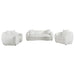 Isabella 3-piece Faux Sheepskin Upholstered Sofa Set Natural
