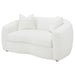 Isabella Faux Sheepskin Upholstered Loveseat Natural
