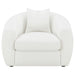 Isabella Faux Sheepskin Upholstered Accent Chair Natural
