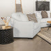 Ashlyn Upholstered Sloped Arm Accent Chair White
