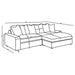 Blaine Upholstered Reversible Chaise Sectional Sofa Sand