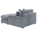 Blaine Upholstered Reversible Chaise Sectional Sofa Fog