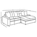 Blaine Upholstered Reversible Chaise Sectional Sofa Fog