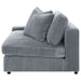 Blaine Upholstered Reversible Chaise Sectional Sofa Fog