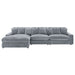 Blaine Upholstered Reversible Chaise Sectional Sofa Fog