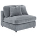 Blaine Upholstered Reversible Chaise Sectional Sofa Fog