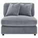 Blaine Upholstered Reversible Chaise Sectional Sofa Fog