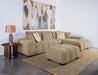 Octavia Upholstered Rectangular Ottoman Camel
