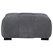 Octavia Upholstered Rectangular Ottoman Charcoal Grey