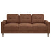 Bowen II 3-piece Fabric Upholstered Track Arm Sofa Set Rust