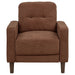 Bowen II 3-piece Fabric Upholstered Track Arm Sofa Set Rust