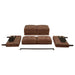 Bowen II Fabric Upholstered Track Arm Loveseat Rust