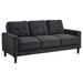 Bowen II 3-piece Upholstered Track Arm Sofa Set Steel Grey