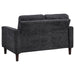 Bowen II 3-piece Upholstered Track Arm Sofa Set Steel Grey