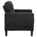 Bowen II Fabric Upholstered Track Arm Chair Steel Grey