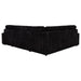 Devonshire Sleeper Sectional Sofa Storage Chaise Black