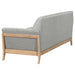 Vaughn 2-piece Fabric Upholstered Flared Arm Sofa Set Grey
