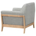 Vaughn 3-piece Fabric Upholstered Flared Arm Sofa Set Grey