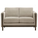 Islington 2-piece Upholstered Panel Arm Sofa Set Taupe