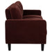Ruth 77-inch Fabric Upholstered Track Arm Sofa Rust Red