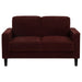 Ruth 3-piece Fabric Upholstered Track Arm Sofa Rust Red