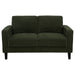 Ruth 2-piece Fabric Upholstered Track Arm Sofa Matcha Green