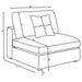 Serene Upholstered Armless Chair Beige