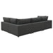 Serene 4-piece Upholstered Modular Sectional Sofa Charcoal