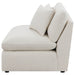 Hobson Upholstered Armless Chair Ivory
