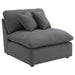 Hobson Upholstered Armless Chair Charcoal