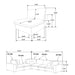 Lakeview 6-piece Upholstered Modular Sectional Sofa Ivory