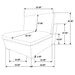 Lakeview 5-piece Upholstered Modular Sectional Sofa Ivory