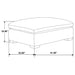 Lakeview Rectangular Upholstered Ottoman Ivory