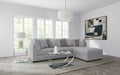 Cambria Upholstered Armless Chair Grey