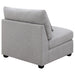 Cambria Upholstered Armless Chair Grey