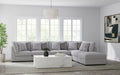 Cambria Upholstered Armless Chair Grey