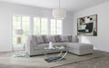 Cambria 4-piece Upholstered Modular Sectional Sofa Grey