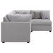 Cambria 4-piece Upholstered Modular Sectional Sofa Grey