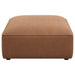 Jennifer Square Upholstered Ottoman Terracotta