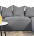 Jennifer Upholstered Armless Chair Grey