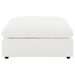 Raleigh Boucle Upholstered Ottoman Ivory