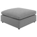 Raleigh Boucle Upholstered Ottoman Grey