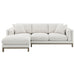 Geneva Boucle Upholstered Sectional Chaise Sofa Sand