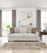 Christine Upholstered Sloped Arm Sofa Beige